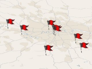 Global retail store locator map