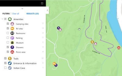The new Mapme interface for advanced map filters
