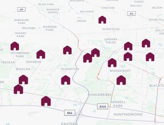 Early learning childcare services map