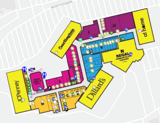 Indoor shopping center map