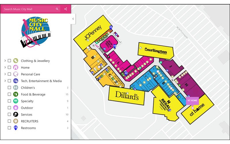 Stanford Shopping Center's Interactive Mall Map is an easy way to