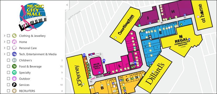 Arizona Mills Shopping Mall Map  Map, Shopping mall, How to plan