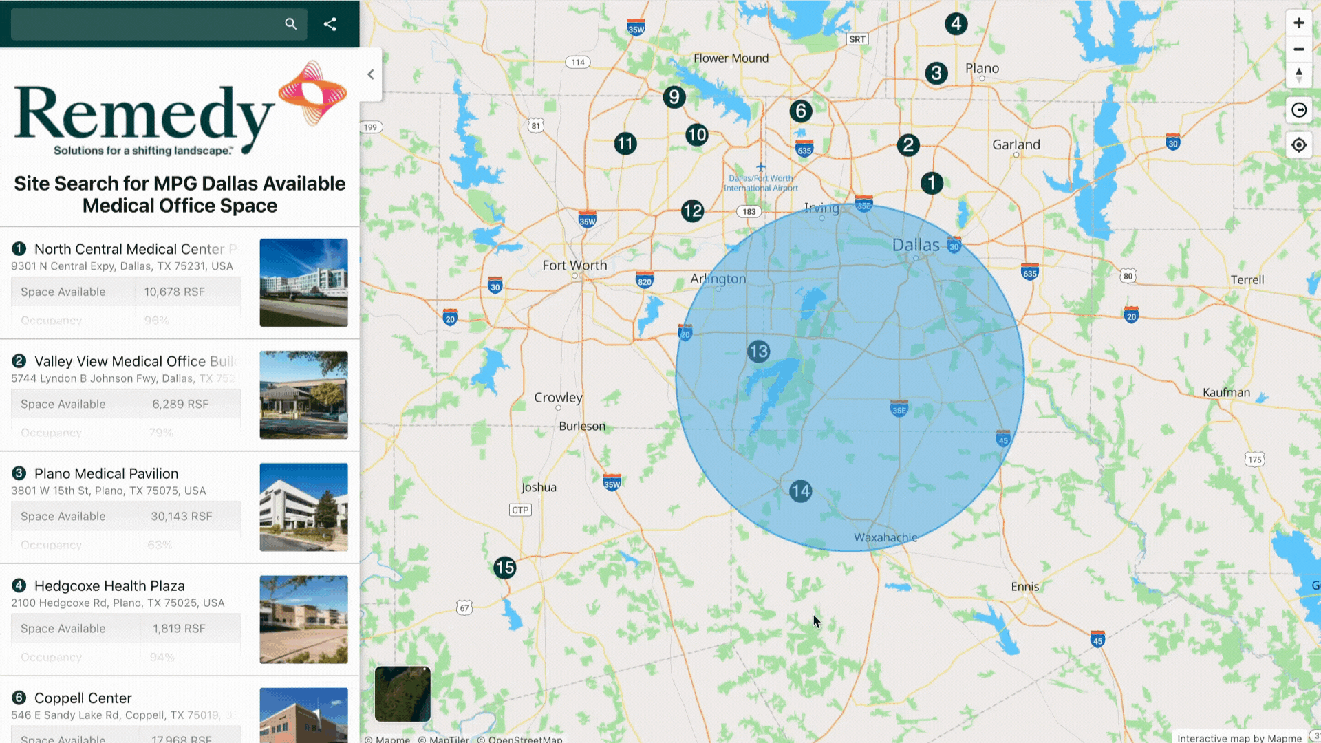 Delete a radius circle in Mapme